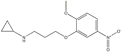 N-[3-(2-methoxy-5-nitrophenoxy)propyl]cyclopropanamine 구조식 이미지