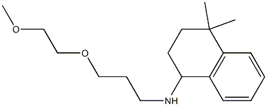 N-[3-(2-methoxyethoxy)propyl]-4,4-dimethyl-1,2,3,4-tetrahydronaphthalen-1-amine 구조식 이미지