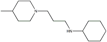 N-[3-(4-methylpiperidin-1-yl)propyl]cyclohexanamine Structure