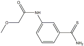 N-[3-(aminocarbonothioyl)phenyl]-2-methoxyacetamide 구조식 이미지
