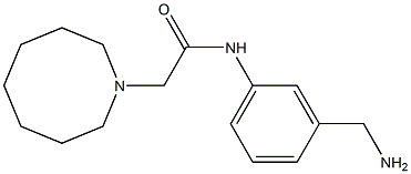 N-[3-(aminomethyl)phenyl]-2-(azocan-1-yl)acetamide Structure