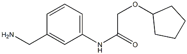 N-[3-(aminomethyl)phenyl]-2-(cyclopentyloxy)acetamide Structure