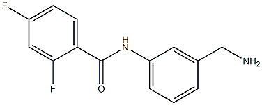 N-[3-(aminomethyl)phenyl]-2,4-difluorobenzamide 구조식 이미지