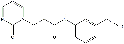 N-[3-(aminomethyl)phenyl]-3-(2-oxopyrimidin-1(2H)-yl)propanamide Structure