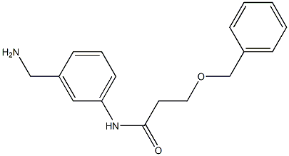 N-[3-(aminomethyl)phenyl]-3-(benzyloxy)propanamide 구조식 이미지