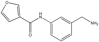 N-[3-(aminomethyl)phenyl]-3-furamide 구조식 이미지