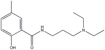 N-[3-(diethylamino)propyl]-2-hydroxy-5-methylbenzamide 구조식 이미지