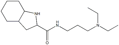 N-[3-(diethylamino)propyl]octahydro-1H-indole-2-carboxamide 구조식 이미지