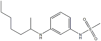 N-[3-(heptan-2-ylamino)phenyl]methanesulfonamide 구조식 이미지