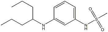 N-[3-(heptan-4-ylamino)phenyl]methanesulfonamide 구조식 이미지