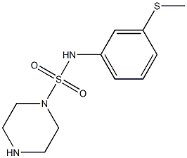 N-[3-(methylsulfanyl)phenyl]piperazine-1-sulfonamide Structure