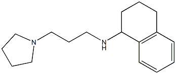 N-[3-(pyrrolidin-1-yl)propyl]-1,2,3,4-tetrahydronaphthalen-1-amine 구조식 이미지