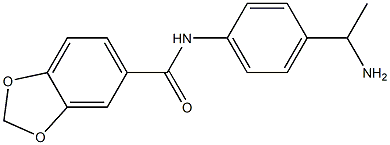 N-[4-(1-aminoethyl)phenyl]-1,3-benzodioxole-5-carboxamide 구조식 이미지