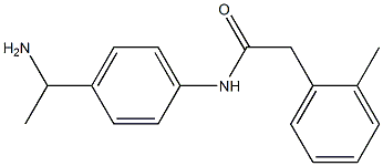 N-[4-(1-aminoethyl)phenyl]-2-(2-methylphenyl)acetamide Structure