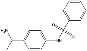 N-[4-(1-aminoethyl)phenyl]benzenesulfonamide 구조식 이미지