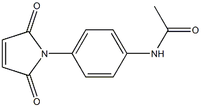 N-[4-(2,5-dioxo-2,5-dihydro-1H-pyrrol-1-yl)phenyl]acetamide 구조식 이미지