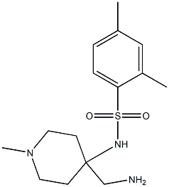 N-[4-(aminomethyl)-1-methylpiperidin-4-yl]-2,4-dimethylbenzene-1-sulfonamide 구조식 이미지