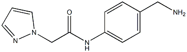 N-[4-(aminomethyl)phenyl]-2-(1H-pyrazol-1-yl)acetamide Structure