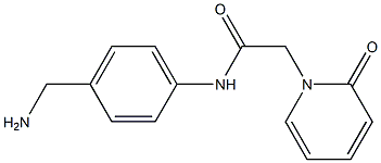 N-[4-(aminomethyl)phenyl]-2-(2-oxopyridin-1(2H)-yl)acetamide 구조식 이미지