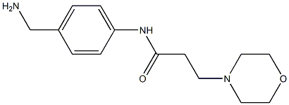 N-[4-(aminomethyl)phenyl]-3-morpholin-4-ylpropanamide Structure
