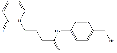 N-[4-(aminomethyl)phenyl]-4-(2-oxopyridin-1(2H)-yl)butanamide 구조식 이미지