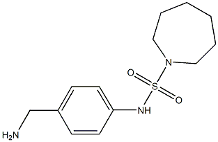 N-[4-(aminomethyl)phenyl]azepane-1-sulfonamide Structure