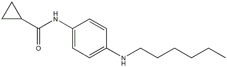 N-[4-(hexylamino)phenyl]cyclopropanecarboxamide Structure