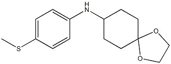 N-[4-(methylsulfanyl)phenyl]-1,4-dioxaspiro[4.5]decan-8-amine Structure