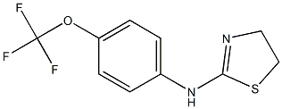 N-[4-(trifluoromethoxy)phenyl]-4,5-dihydro-1,3-thiazol-2-amine 구조식 이미지