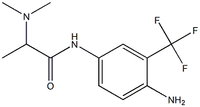 N-[4-amino-3-(trifluoromethyl)phenyl]-2-(dimethylamino)propanamide 구조식 이미지