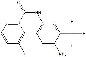 N-[4-amino-3-(trifluoromethyl)phenyl]-3-iodobenzamide 구조식 이미지