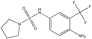 N-[4-amino-3-(trifluoromethyl)phenyl]pyrrolidine-1-sulfonamide 구조식 이미지