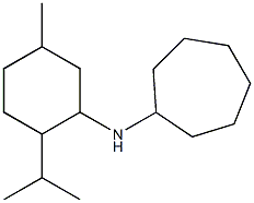 N-[5-methyl-2-(propan-2-yl)cyclohexyl]cycloheptanamine Structure