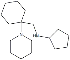 N-{[1-(piperidin-1-yl)cyclohexyl]methyl}cyclopentanamine 구조식 이미지