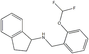 N-{[2-(difluoromethoxy)phenyl]methyl}-2,3-dihydro-1H-inden-1-amine Structure