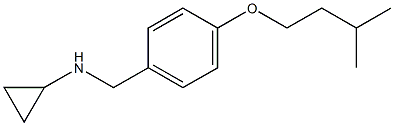 N-{[4-(3-methylbutoxy)phenyl]methyl}cyclopropanamine 구조식 이미지