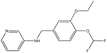 N-{[4-(difluoromethoxy)-3-ethoxyphenyl]methyl}pyridin-3-amine 구조식 이미지