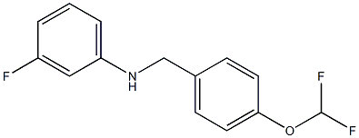 N-{[4-(difluoromethoxy)phenyl]methyl}-3-fluoroaniline 구조식 이미지