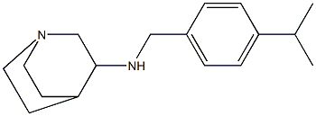 N-{[4-(propan-2-yl)phenyl]methyl}-1-azabicyclo[2.2.2]octan-3-amine Structure