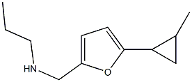 N-{[5-(2-methylcyclopropyl)-2-furyl]methyl}-N-propylamine 구조식 이미지