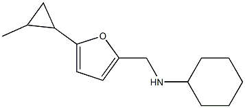 N-{[5-(2-methylcyclopropyl)furan-2-yl]methyl}cyclohexanamine Structure