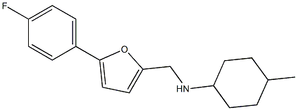 N-{[5-(4-fluorophenyl)furan-2-yl]methyl}-4-methylcyclohexan-1-amine Structure