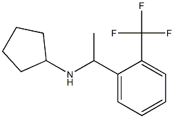 N-{1-[2-(trifluoromethyl)phenyl]ethyl}cyclopentanamine Structure