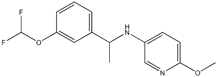 N-{1-[3-(difluoromethoxy)phenyl]ethyl}-6-methoxypyridin-3-amine Structure