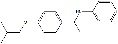 N-{1-[4-(2-methylpropoxy)phenyl]ethyl}aniline 구조식 이미지