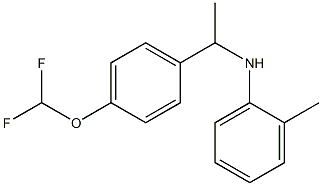 N-{1-[4-(difluoromethoxy)phenyl]ethyl}-2-methylaniline 구조식 이미지