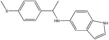 N-{1-[4-(methylsulfanyl)phenyl]ethyl}-1H-indol-5-amine Structure