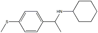 N-{1-[4-(methylsulfanyl)phenyl]ethyl}cyclohexanamine Structure