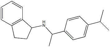 N-{1-[4-(propan-2-yl)phenyl]ethyl}-2,3-dihydro-1H-inden-1-amine 구조식 이미지