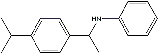 N-{1-[4-(propan-2-yl)phenyl]ethyl}aniline 구조식 이미지